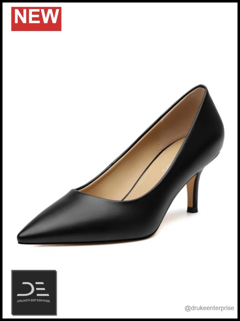 Women's Closed Toe Low Heel Pumps Faux Leather Comfortable Wedding Dress Shoes